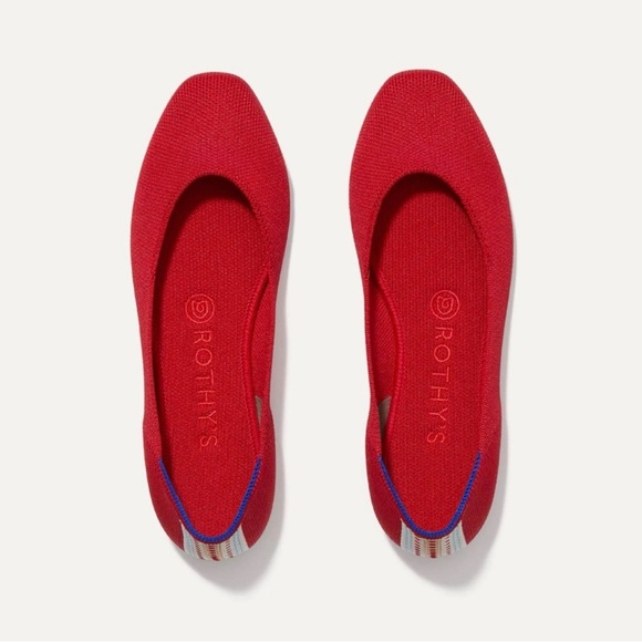 Rothy's Shoes - Rothy's The Square flats in Cardinal Red Sz 11